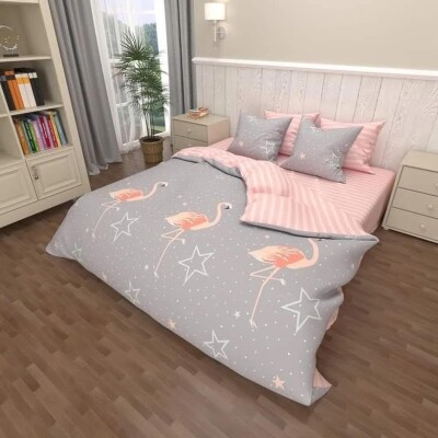 Set Lenjerie Pentru Dormitor Flamingo